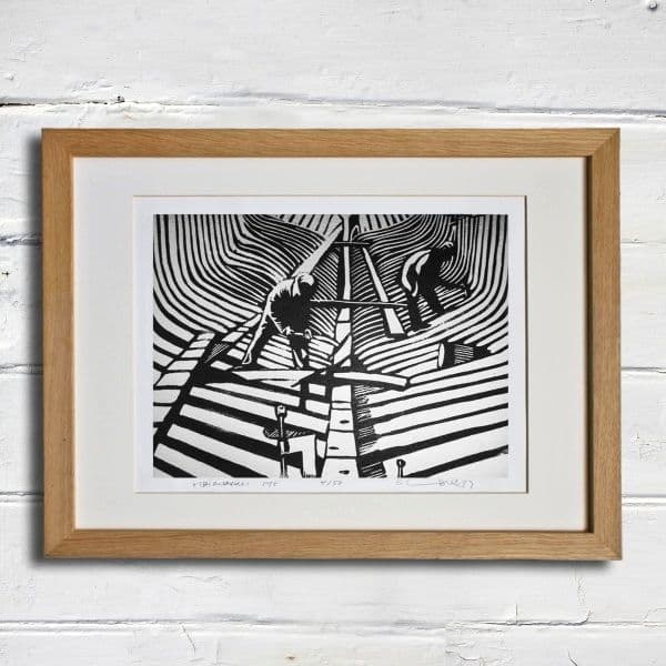 Dubbing Out | Linocut | Lino Print