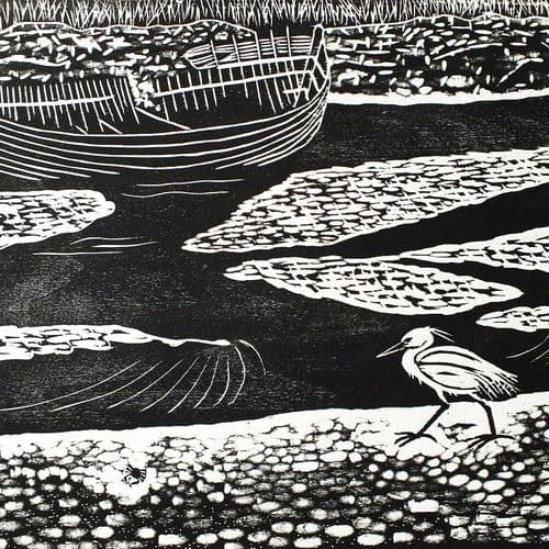 Ebb Tide – Woodcut Print