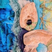 Echo Nautica IV | Textile Art |  Coastal Artwork | Lucinda Button