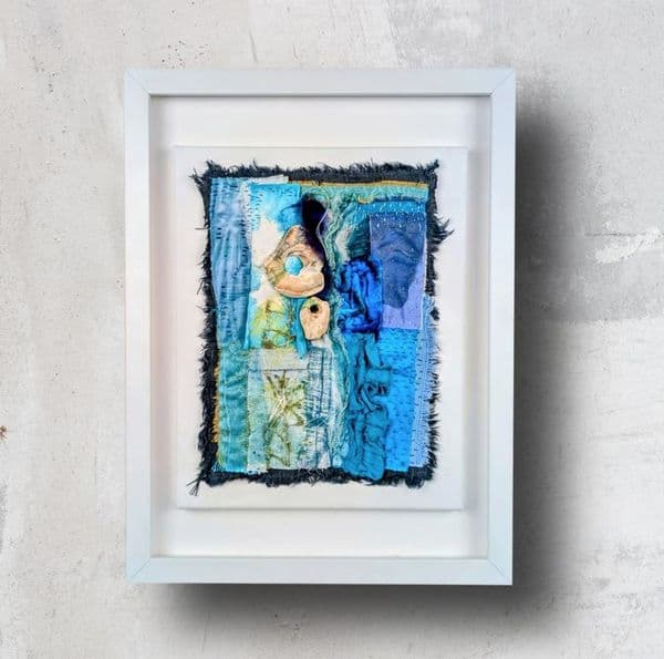 Echo Nautica IV | Textile Art |  Coastal Artwork | Lucinda Button