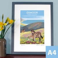 Exmoor - Art Print | Coastal Art Print | Fiona Horan