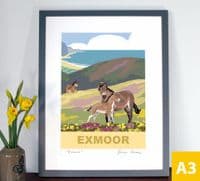 Exmoor - Art Print | Coastal Art Print | Fiona Horan