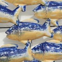 Fish Shoal Iron Wall Art Hanging | Coastal Beach Theme Décor