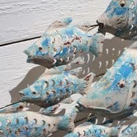 Fish Shoal Iron Wall Art Hanging | Coastal Beach Theme Décor