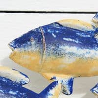 Fish Shoal Iron Wall Art Hanging | Coastal Beach Theme Décor