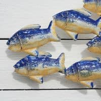 Fish Shoal Iron Wall Art Hanging | Coastal Beach Theme Décor