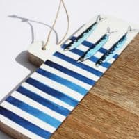 Fish & Stripes Chopping Board | Wooden Chopping Board