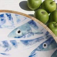 Fish - Wooden Salad Bowl