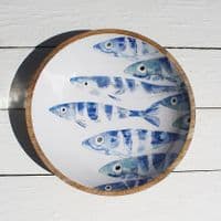 Fish - Wooden Salad Bowl
