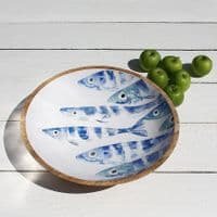 Fish - Wooden Salad Bowl