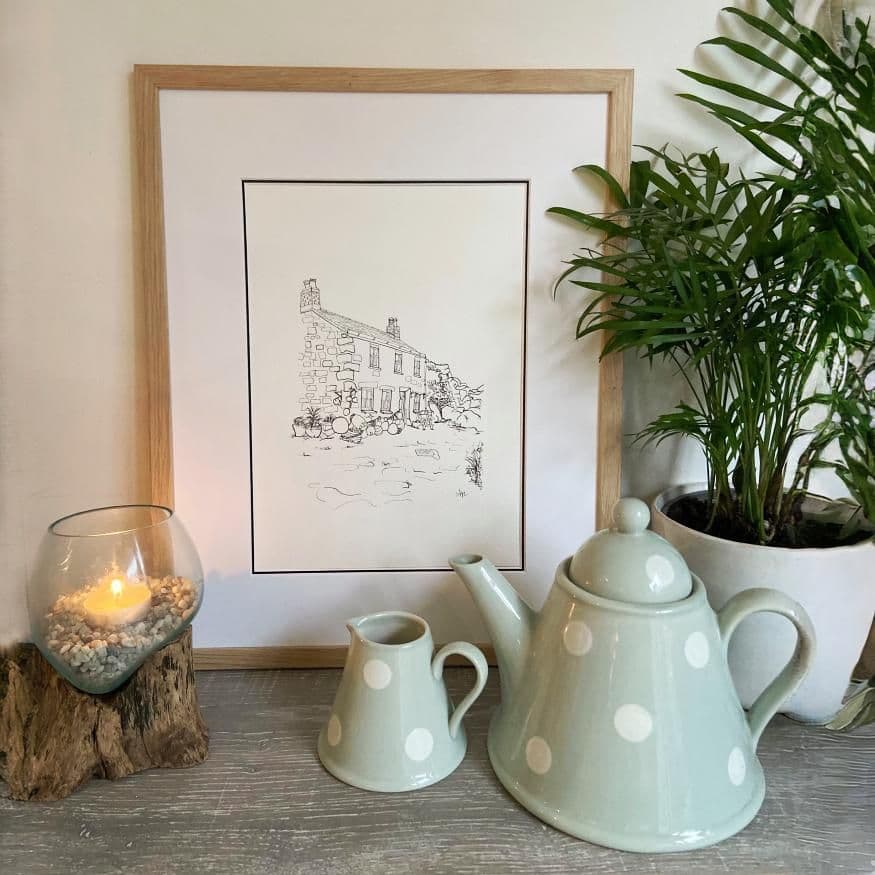 Fishermans Cottage – Original Hand Drawn Illustration