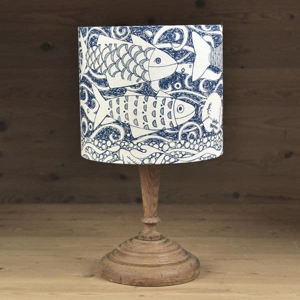 Fishes Linen Lampshade |Jill Pargeter