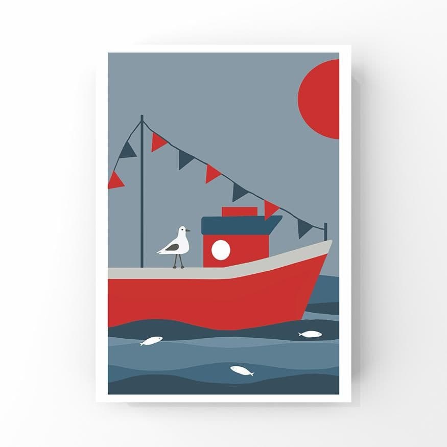 Fishing Boat – A4 Print