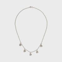 Five Shell Necklace - Silver | Sarah Adams