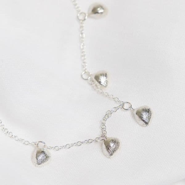 Five Shell Necklace - Silver | Sarah Adams
