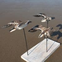 Flying Sandpipers Bird Carving | Wood Carving | Hand Carved Birds