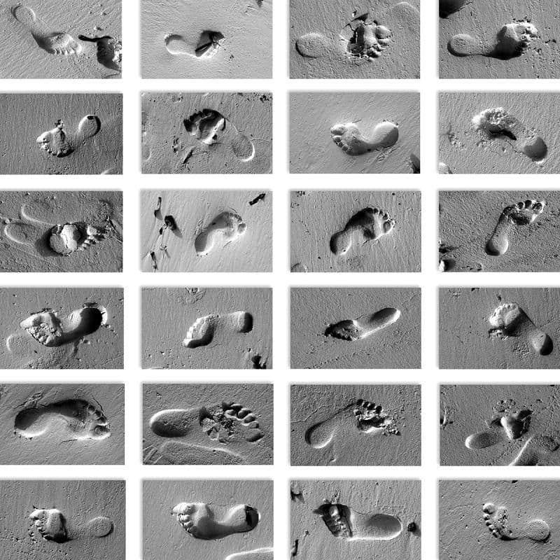 Footprints - Photo Art Canvas