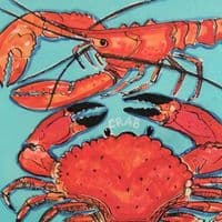 Four Shellfish | A3 Print | Andrew Ruffhead