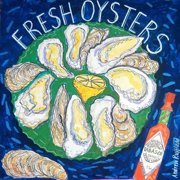 Fresh Oysters - Signed Print