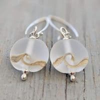 Frosted Sea Drop Earrings