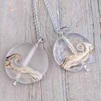 Frosted Sea Pendant Necklace