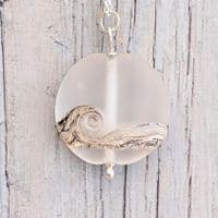 Frosted Sea Pendant Necklace