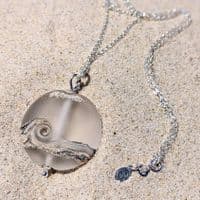 Frosted Sea Pendant Necklace