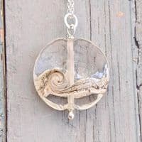 Frosted Sea Pendant Necklace
