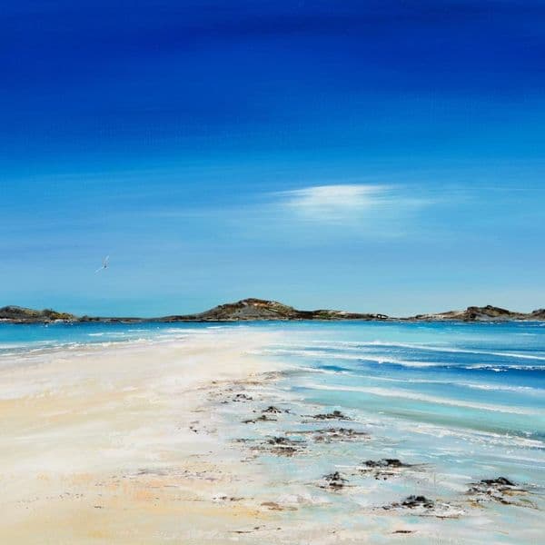 Ganilly Sand Bar, Isles of Scilly Print | Art Print | Gail Morris