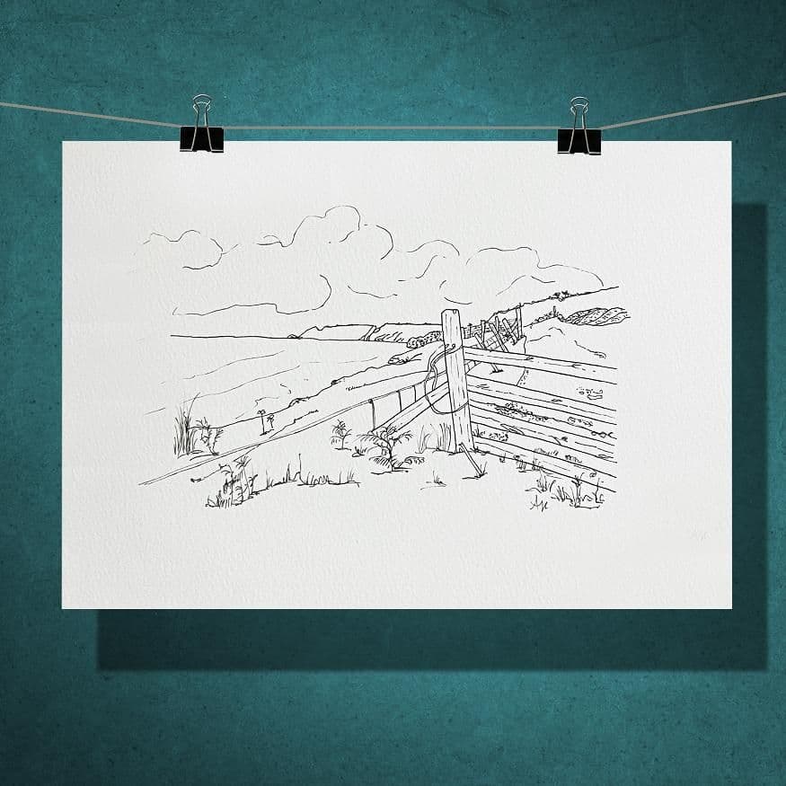 Gara Rock Beach, Devon – Limited Edition Print