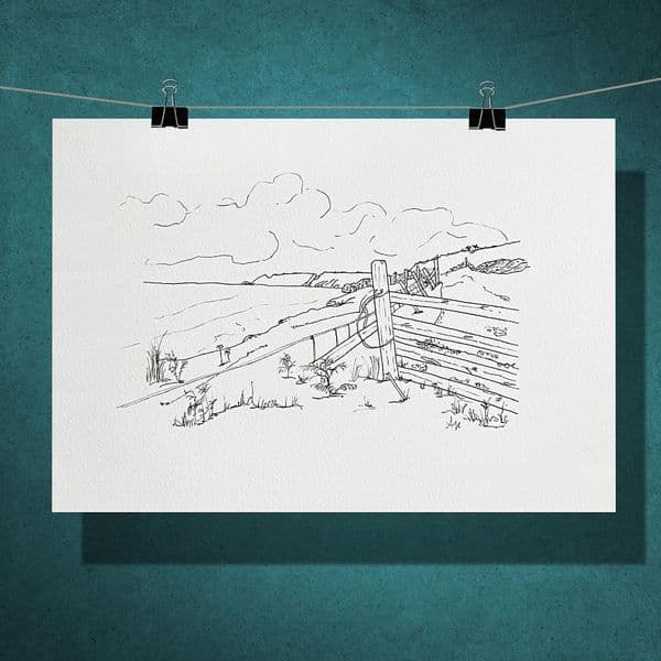Gara Rock Beach, Devon | Limited Edition Print | Alison Collins