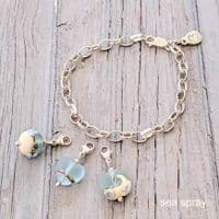 Glass & Silver Charm Bracelet | Julie Fountain