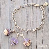 Glass & Silver Charm Bracelet | Julie Fountain