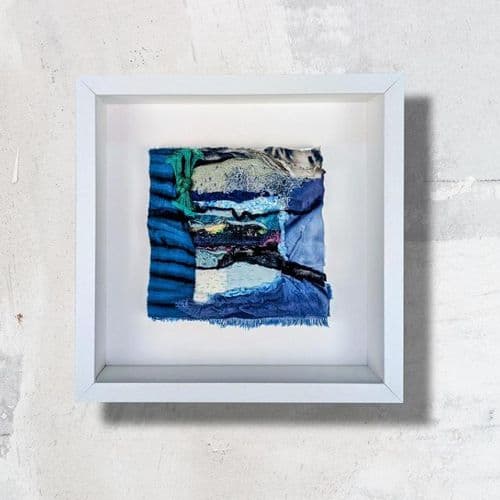 Green Knot Seascape – Textile Art