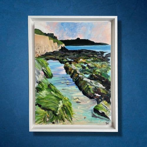 Gylly Rock Pools – painting