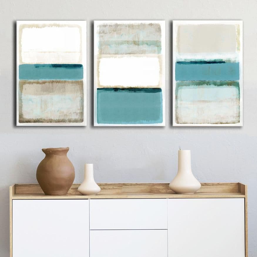 Havana Blue – Printed Canvas set of 3