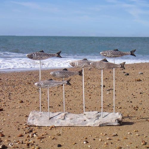 Herring Shoal Fish Sculpture