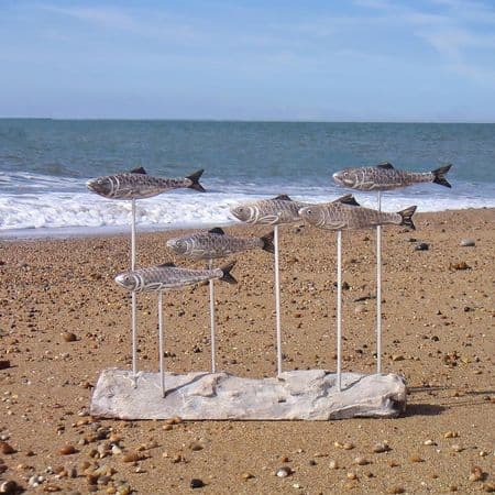 Herring Shoal Fish Sculpture