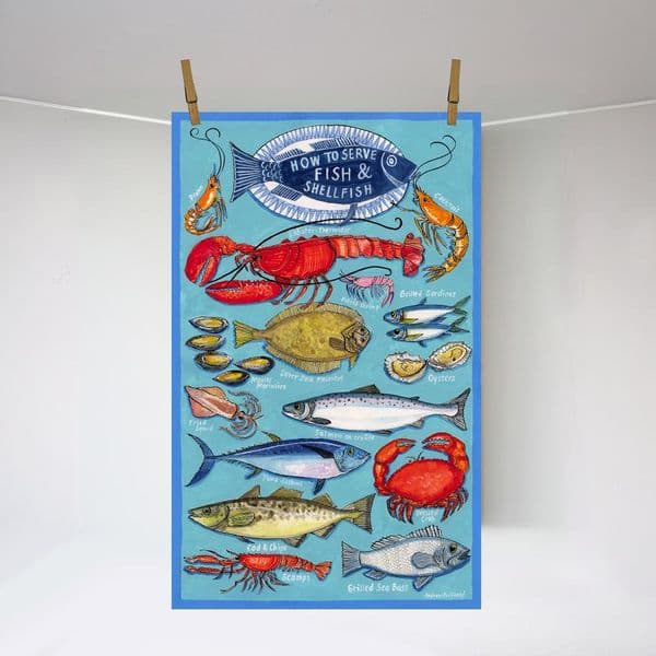 How to Serve Fish | A3 Print | Andrew Ruffhead