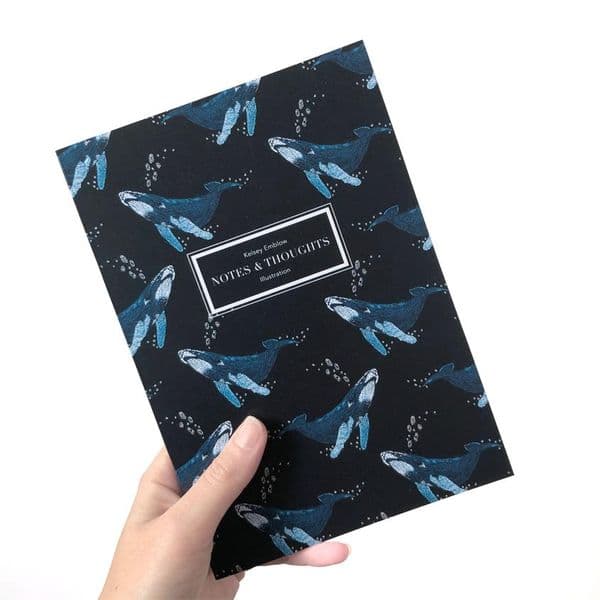 Humpback Whale A5 Notebook | Kelsey Emblow