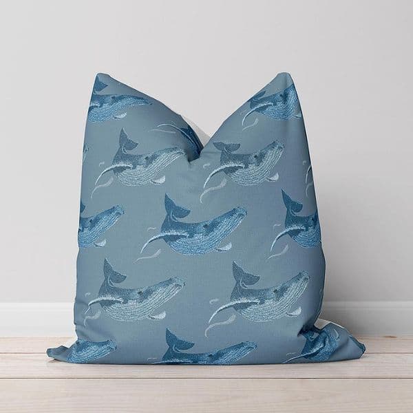 Humpback Whale | Cushion Cover | Kelsey Emblow
