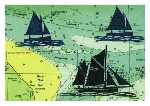 I Saw Three Ships - Coastal Card