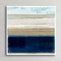 Indigo Clay Coastal |Large Canvas Print | Flora Kouta
