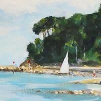 Isle of Wight Beach | Art Print | Becky Samuelson