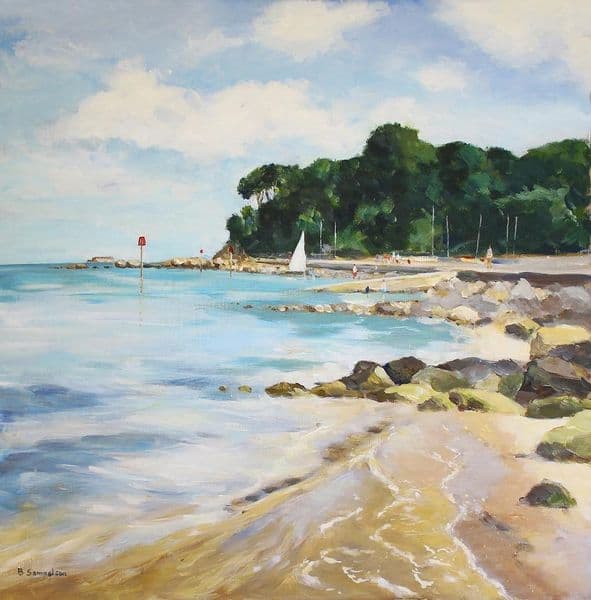 Isle of Wight Beach | Art Print | Becky Samuelson