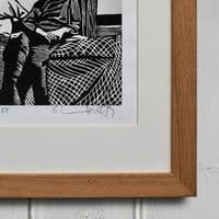 Jack and Jim Head | Linocut | Lino Print