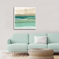 Jade Ocean |Large Canvas Print | Flora Kouta