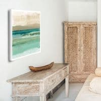 Jade Ocean |Large Canvas Print | Flora Kouta