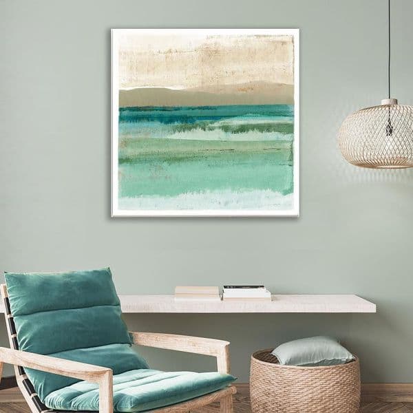 Jade Ocean |Large Canvas Print | Flora Kouta