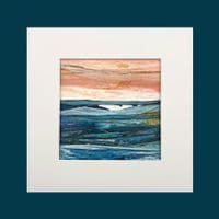 Just Peachy |Original Painting | Seascape | Louise Levine